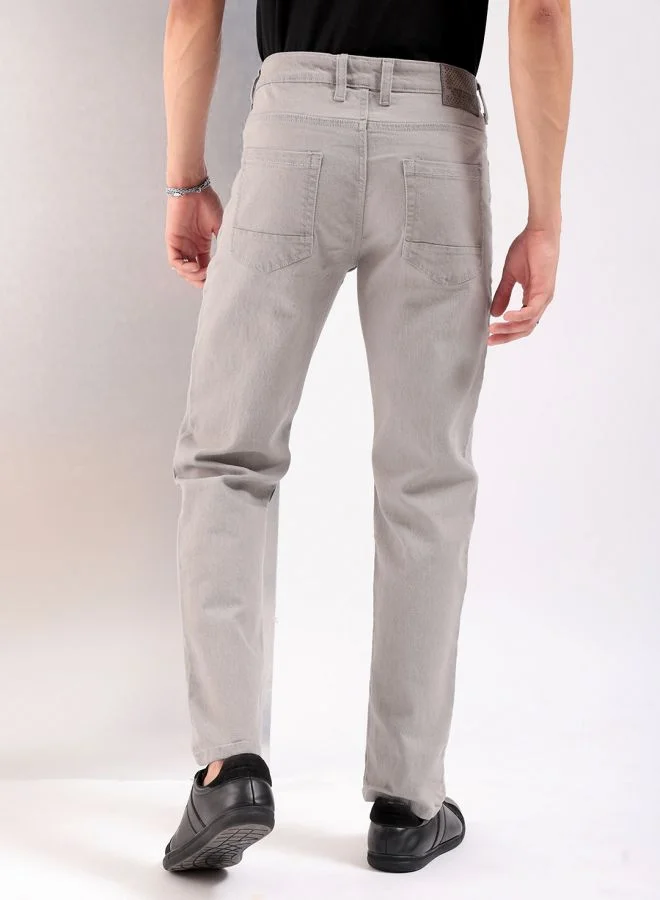 The Indian Garage Co Men Slim Fit Solid Mid-Rise Jeans