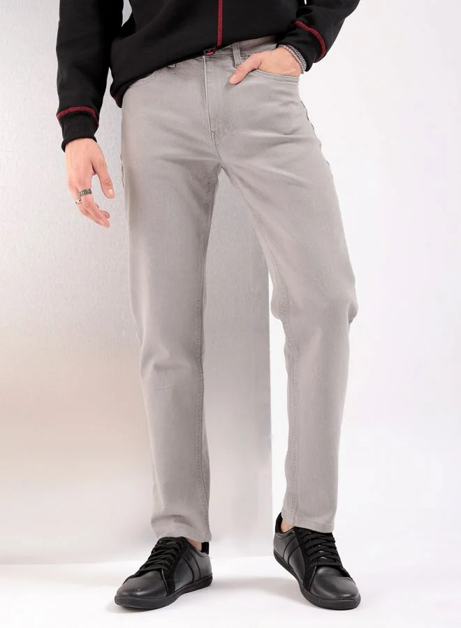 Men Slim Fit Solid Mid-Rise Jeans