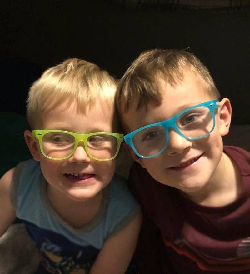 OWL Kids Clear Lens Glasses UV Protection for Children, Colorful Frames Fun Pretend Play Eyewear Non Prescription - Image 4