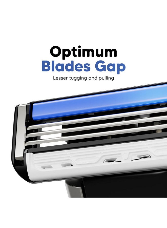 LetsShave Pro 3 Advance Manual Shaving Razor Blades Refills (Cartridge), Pack Of 8, Ultra Sharp 3 Blades, Blades For Men Face & Head - Image 3
