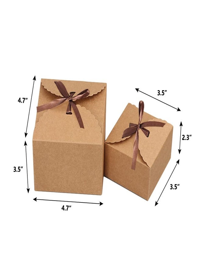 WEI LONG 15pcs Small Gift Boxes Recycled Paper Favor Boxes with Ribbons,3.5x3.5x2.3 Inches Decorative Gift Boxes with Lids for Birthday,Wedding,Party,Chocolate (S,White) - Image 5
