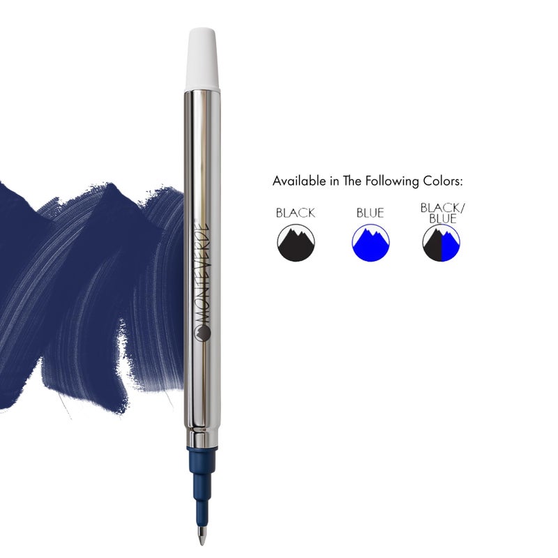 Monteverde Rollerball Refill to Fit Sheaffer Rollerball Pens, Fine Point, Blue Black, 2 per Pack (S222BB) - Image 2