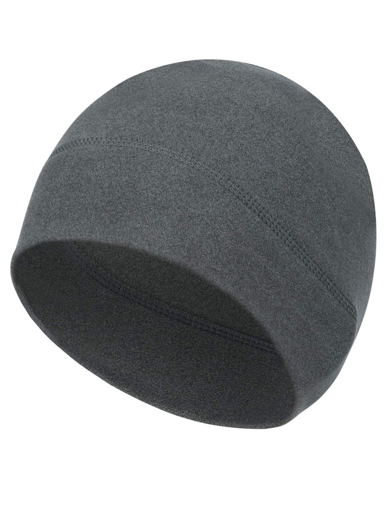 Thermal Running Hat for Men & Women - Winter Beanie for Cycling, Skiing, Jogging & Snowboarding (Gray) - Image 1