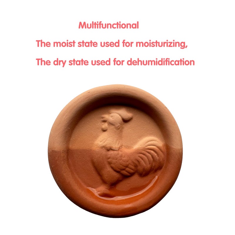 OULLYY 2 Pcs Terracotta Brown Sugar Keeper, Brown Sugar Saver Disc and Softener for Food Storage Containers, Reusable and Food Grade Safe, Roosters - Image 4