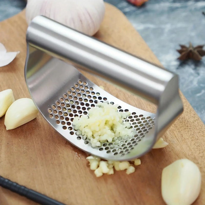 Garlic Press Easy Clean Portable Kitchen Tool For Crushing Chopping Garlic Durable Stylish Design - Image 5