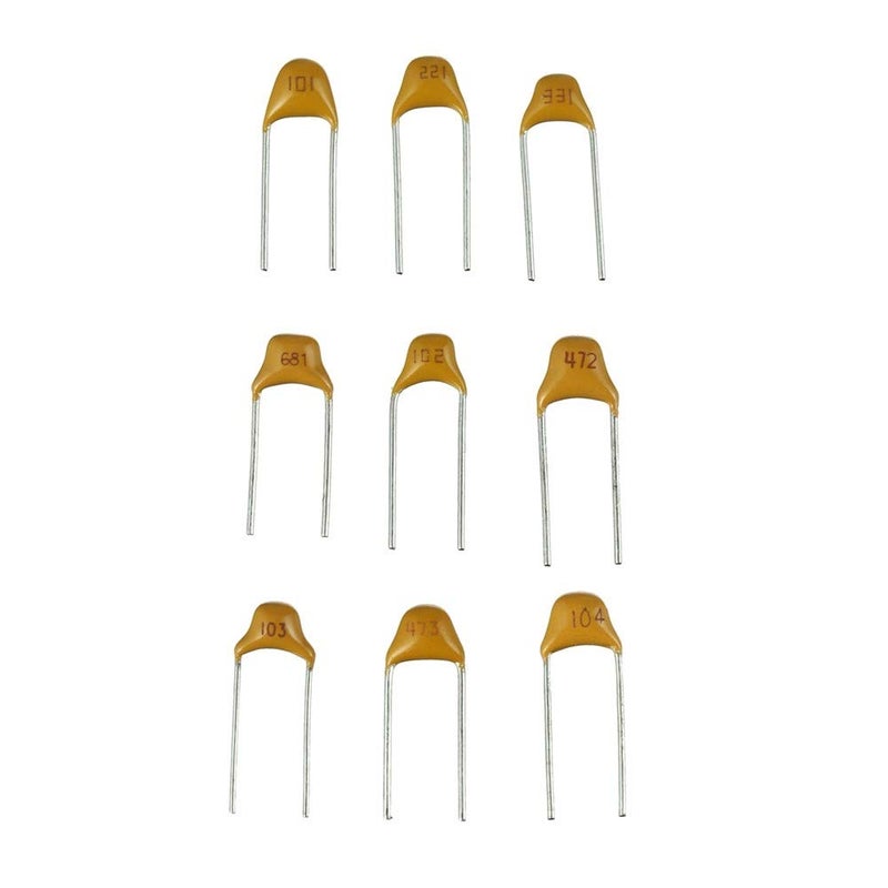 BOJACK 15 Type Values 600 Units Ceramic Capacitor Assortment Kit (10pF to 100nF) - Image 3