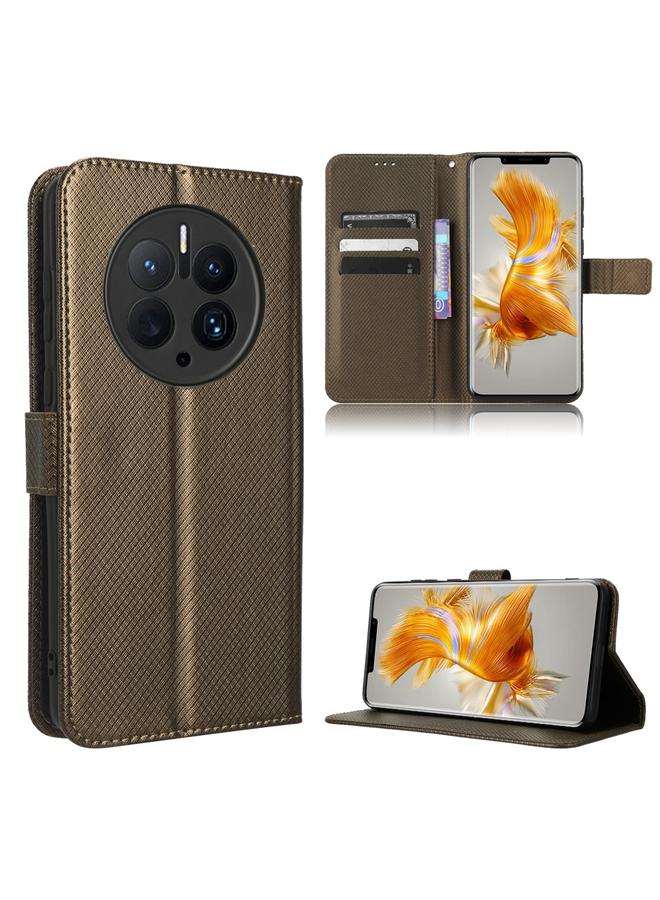 إيروريكس جراب لهاتف Huawei Mate 50 Pro مصنوع من الجلد بتصميم ماسي - Image 1