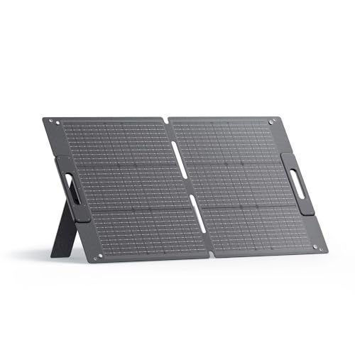 BLUETTI 100W Solar Panel (2025 New) for Solar Generator EB3A AC2A AC50B AC70 AC180 AC200L Elite 200 V2 AC300 B300K Handsfree 1 & 2, Foldable Solar Charger with Adjustable Kickstands for RV, Camping - Image 1