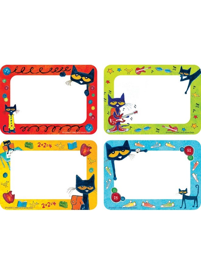 Edupress EP63939 Pete the Cat Name Tags/Labels - Image 1