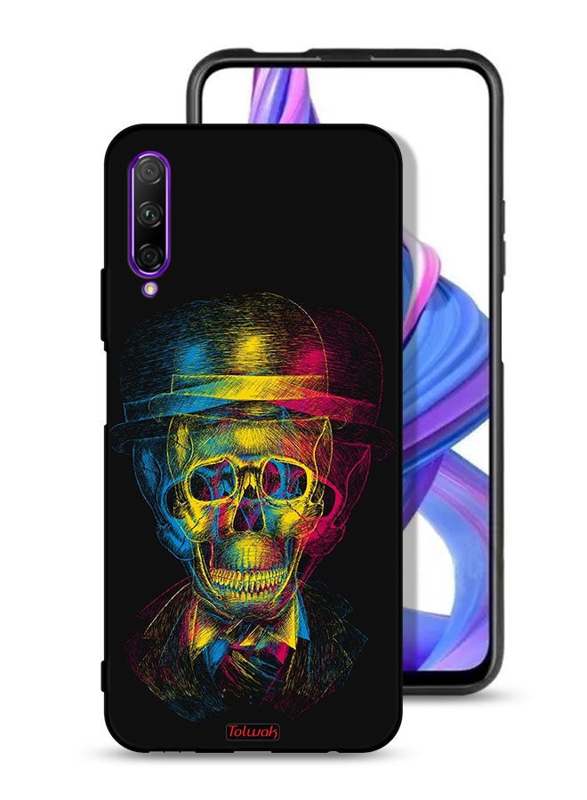 Tolwak Huawei Y9s Protective Case Cover Skull Colorful Hat Fantasy Art - Image 1