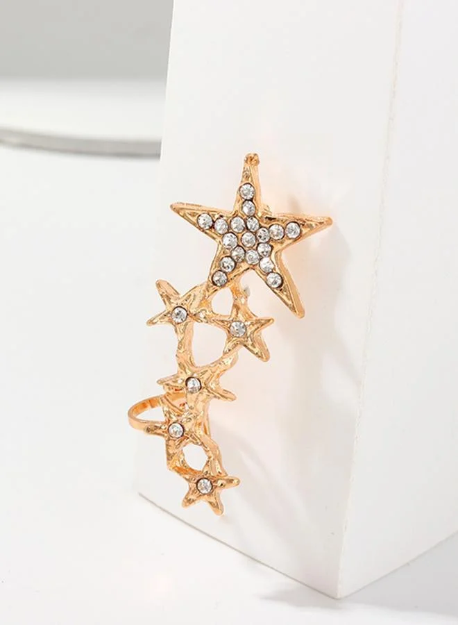 تايك تو أقراط مشبك بتصميم نجمة