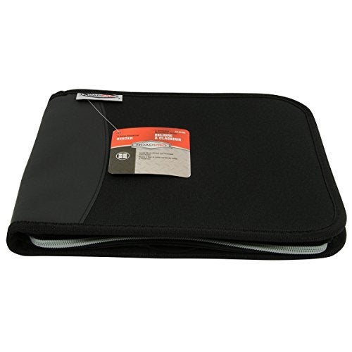 RoadPro 3-Ring Zippered Binder for Loose-Leaf Log Sheets, Black, LB-001BK, 10.5" x 8.5" - Image 4