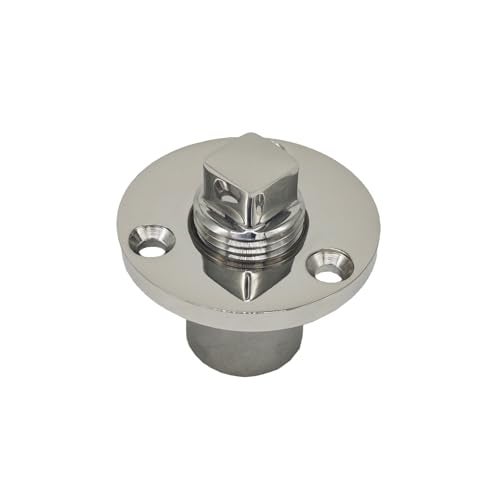 Douzime Garboard Boat Drain Plug Kit for 1 Inch Hole Marine 316 Stainless Steel Vent Connector with Screws - Image 5