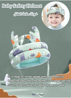 Generic Baby toddler anti-fall hat Children's head protection hat Anti-fall head protection hat Thick Adjustable size Lightweight and breathable Suitable for all seasons  - Image 1