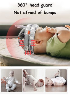 Generic Baby toddler anti-fall hat Children's head protection hat Anti-fall head protection hat Thick Adjustable size Lightweight and breathable Suitable for all seasons  - Image 3