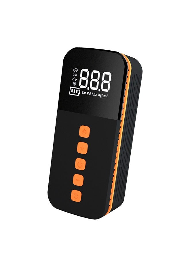 جوشبيرغ - منفاخ إطارات محمول، ضاغط هواء لاسلكي، بنك طاقة مع شاشة LCD، ضوء LED، مع مضخة هواء ببطارية قابلة لإعادة الشحن بقدرة 3000 مللي أمبير في الساعة للسيارة - Image 1