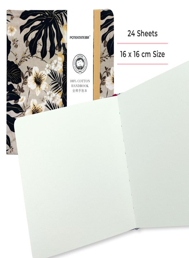 PaperO Potentate 100% Cotton Hot Press Watercolor Paper Pad, 300 GSM, 16 x 16 cm, 24 Sheets, Dual-Side Paintable, Ideal for Watercolor, Sketching, Colored Pencils & Ink Pens (021564-C) - Image 2