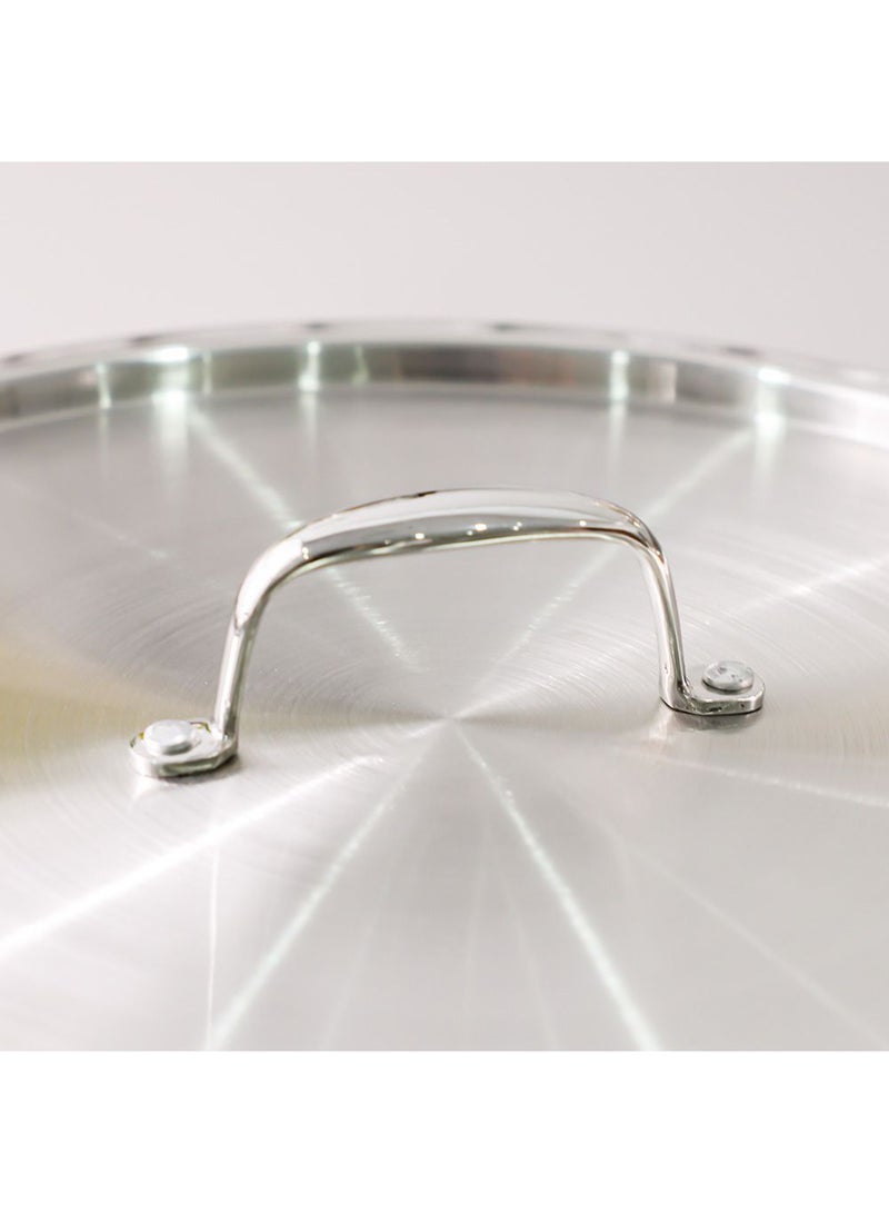 DANUBE HOME Chef’s Delight Triply Lazeez Handi with Lid – Premium Stainless Steel Handi for Biryanis, Curries & Gravies, Gas & Induction Compatible, Durable Cookware for Home Kitchen -32 Cm - Image 3