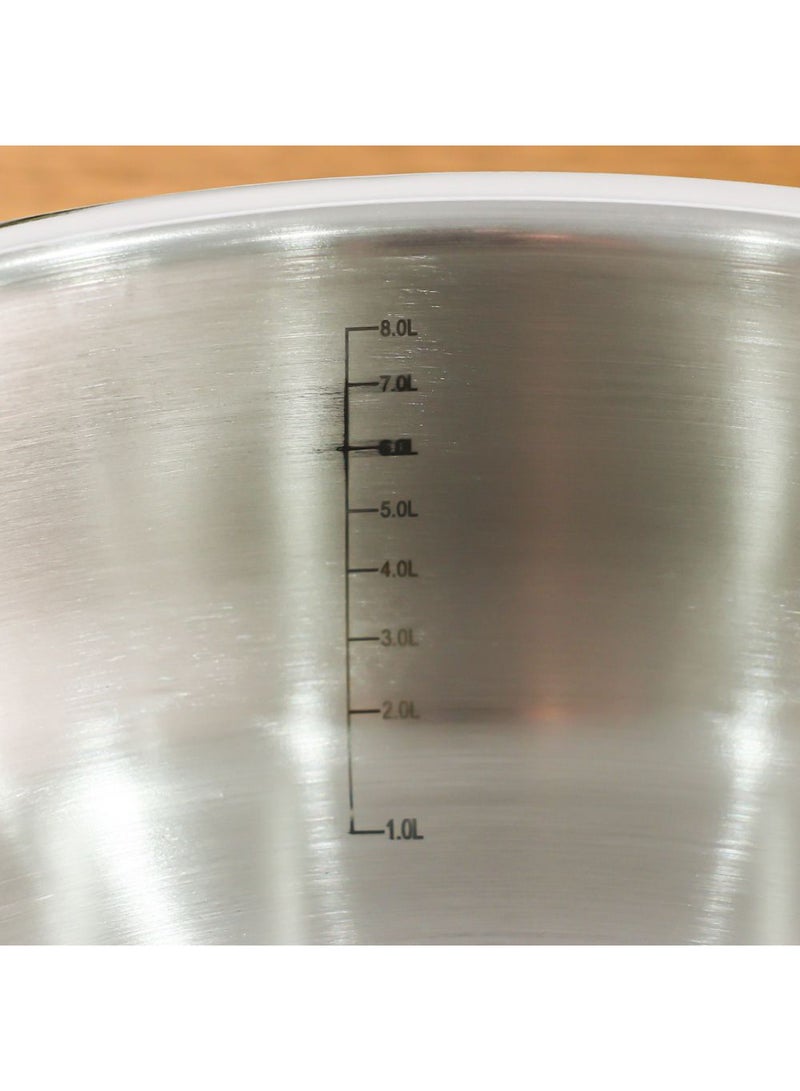 DANUBE HOME Chef’s Delight Triply Lazeez Handi with Lid – Premium Stainless Steel Handi for Biryanis, Curries & Gravies, Gas & Induction Compatible, Durable Cookware for Home Kitchen -32 Cm - Image 4