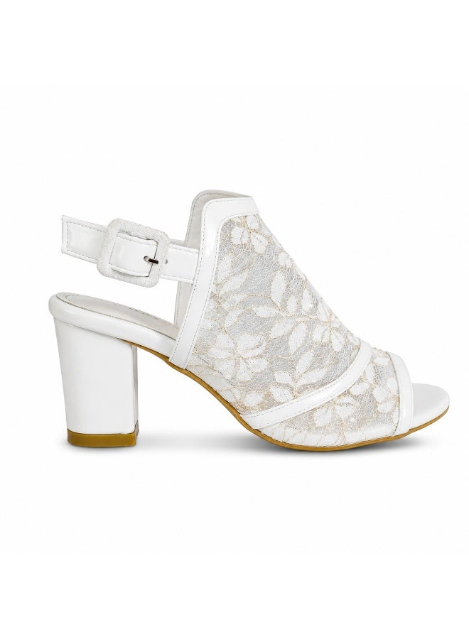 Vbranda Delicate lace details, a stable block heel, and all-day comfort in one elegant design. C-136 - Image 2