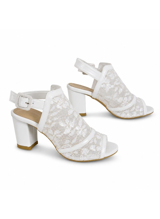Vbranda Delicate lace details, a stable block heel, and all-day comfort in one elegant design. C-136 - Image 3