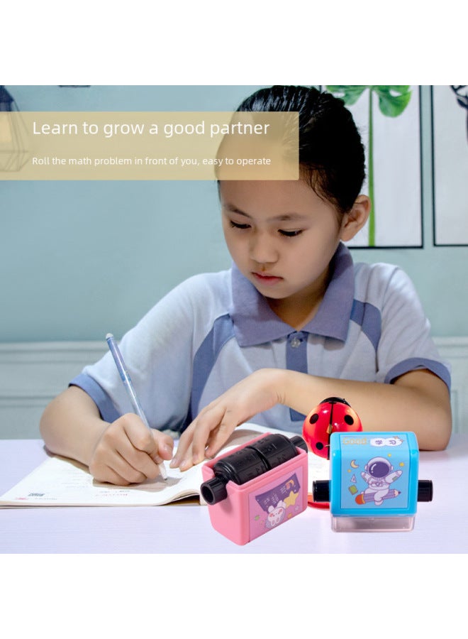 Autonomy Primary School Mathematics Teaching Addition, Subtraction, Multiplication And Division Exercises Rolling Seal Children's Learning Artifact Oral Calculation Problem Seal - Image 4