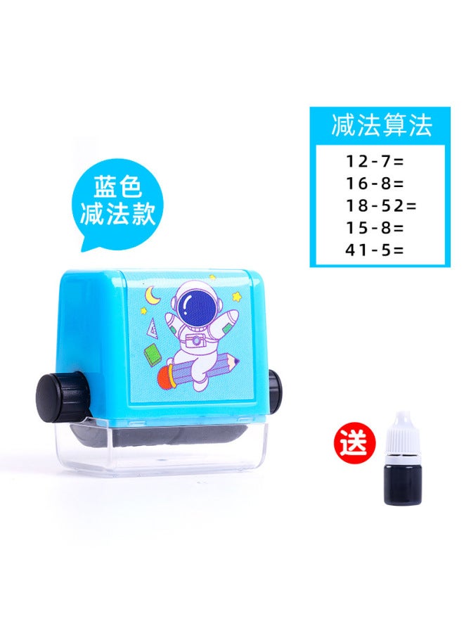 Autonomy Primary School Mathematics Teaching Addition, Subtraction, Multiplication And Division Exercises Rolling Seal Children's Learning Artifact Oral Calculation Problem Seal - Image 1
