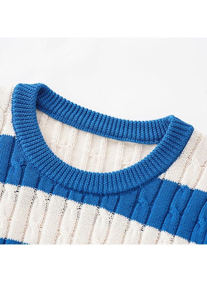 Hstyle summer Color-blocking Striped Slim-fit Women's Knitted Shirt - Image 5