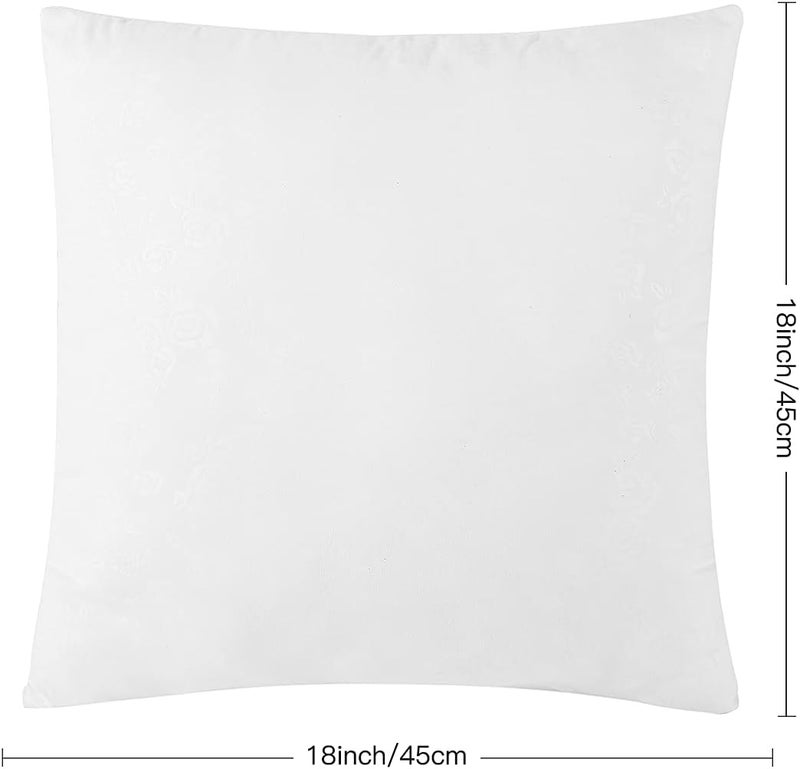 Pillow Inserts 18x18 Set of 4 Square Throw Pillows Euro Decorative Cushion Inner 7D Hollowfibre Filling Cojines for Sofa/Couch/Bed/Indoor/Office - Image 2
