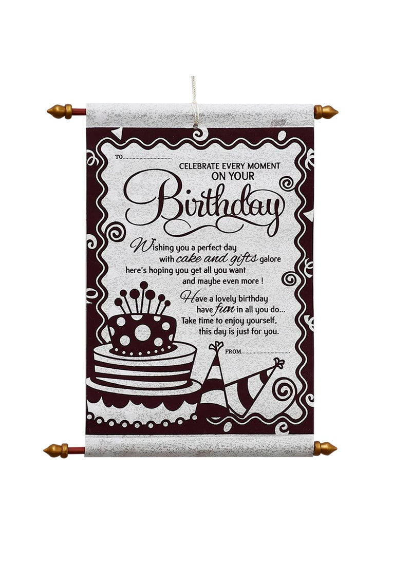 Saugat Traders Saugat Traders Happy Birthday Scroll Card for Girlfriend-Wife-Husband-Boyfriend-Friend-Brother-Sister - Greeting Card  - Image 1