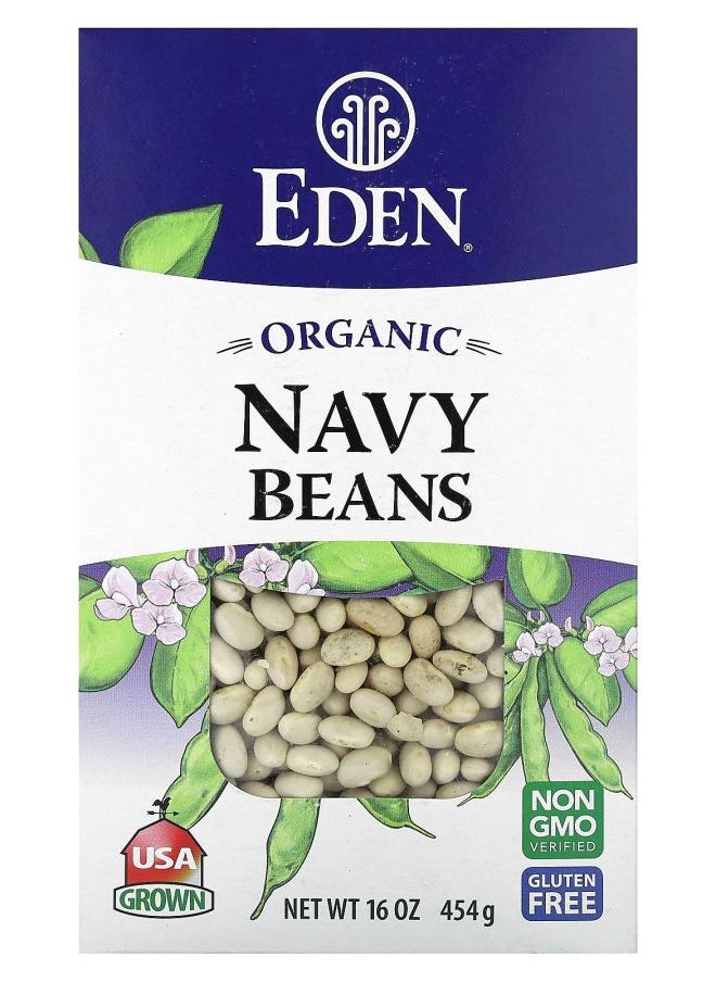 Eden Foods - Organic Navy Beans 16 oz (454 g) - Image 1