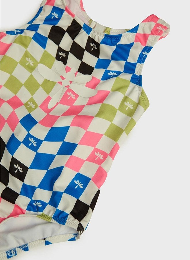TYESS Tyess Girl Patterned Swimsuit - Image 3