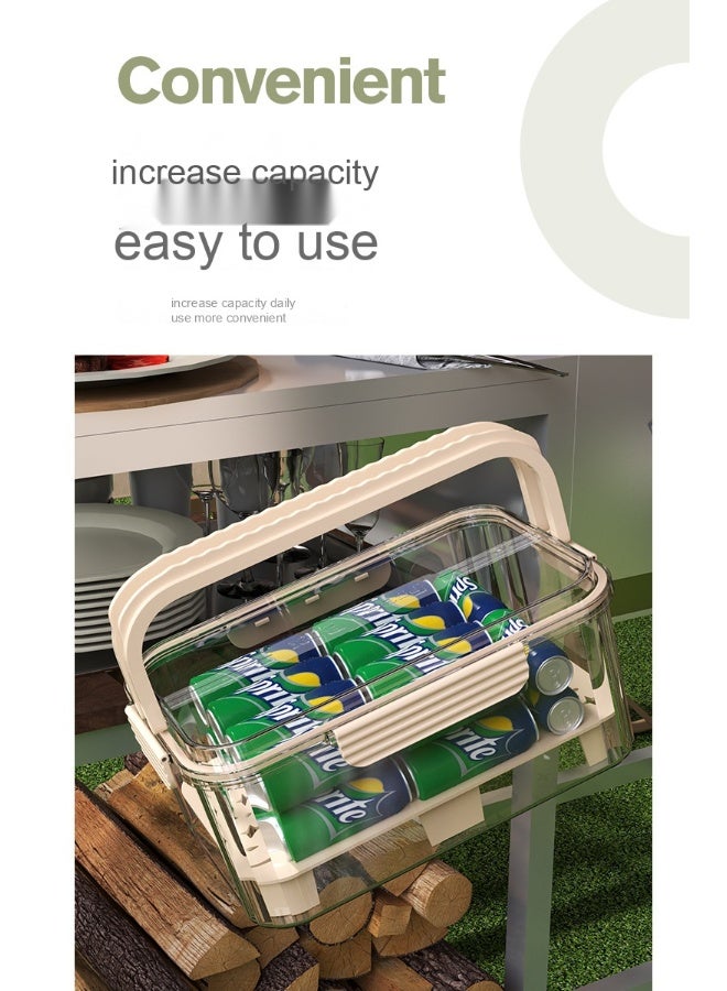NeeMee Portable Cooler Preservation Box for Office Picnics - Large Capacity Sealed Freshness Container for Fruits, Ideal for Spring Outings. - Image 3