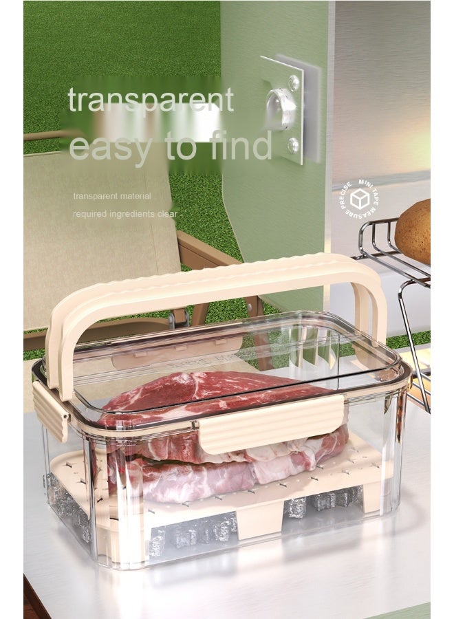 NeeMee Portable Cooler Preservation Box for Office Picnics - Large Capacity Sealed Freshness Container for Fruits, Ideal for Spring Outings. - Image 2