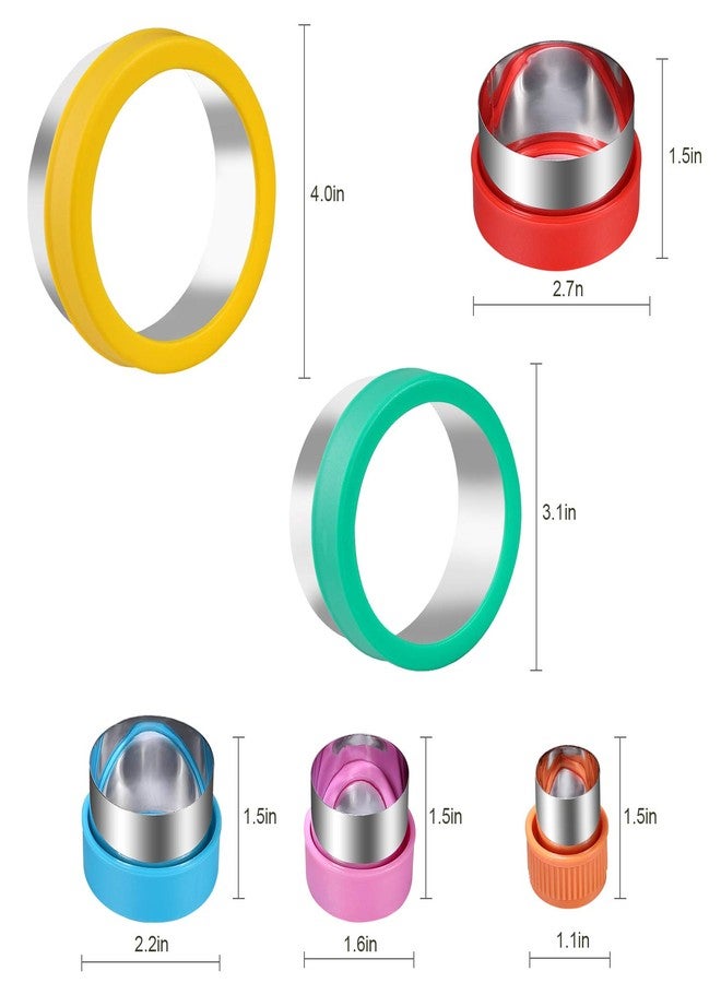 magigift Round Cookie Biscuit Cutter Set, 6 Graduated Circle Pastry Cutters, Stainless Steel Cookie And Dough Cutters for Donut and Scone, Circle Cutter Cake Ring Molds - Image 2