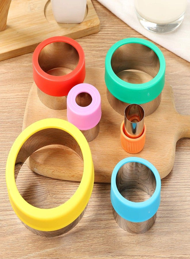 magigift Round Cookie Biscuit Cutter Set, 6 Graduated Circle Pastry Cutters, Stainless Steel Cookie And Dough Cutters for Donut and Scone, Circle Cutter Cake Ring Molds - Image 4