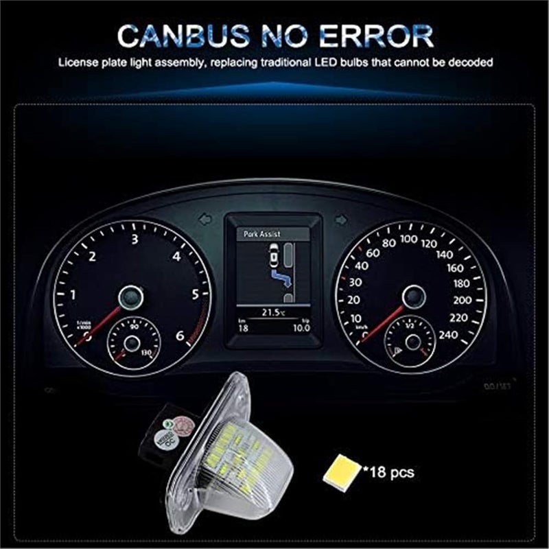 Vuzmode 2x 18 SMD LED License Plate Light - Image 3