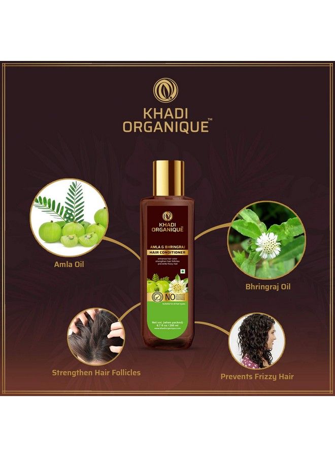 Khadi ORGANIQUE Amla & Bhringraj Hair Conditioner (Sls & Parabeen Free) - Image 3
