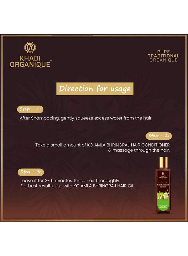 Khadi ORGANIQUE Amla & Bhringraj Hair Conditioner (Sls & Parabeen Free) - Image 5
