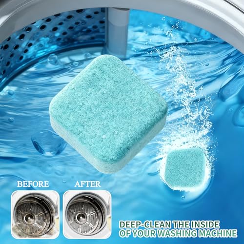 SOPAMI Washing Machine Cleaner Tablets 12 Pack, Deep Clean HE Front Load Top Load Washer, Remove Stubborn Pet Hair Odors, Septic Safe Pet Owner Solution washing machine tablets - Image 4