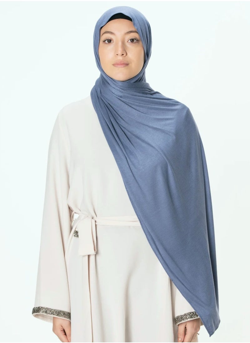 Perfectory - PERFECTORY Soft Stretch Jersey Hijabs, Effortless Style and Comfort, Curated Collection- Brisk Blue - Image 1