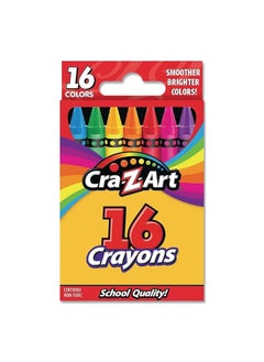 Cra-Z-Art Cra-Z-Art Crayons, 16 Assorted Colors, 16/Set (10200WM40) 