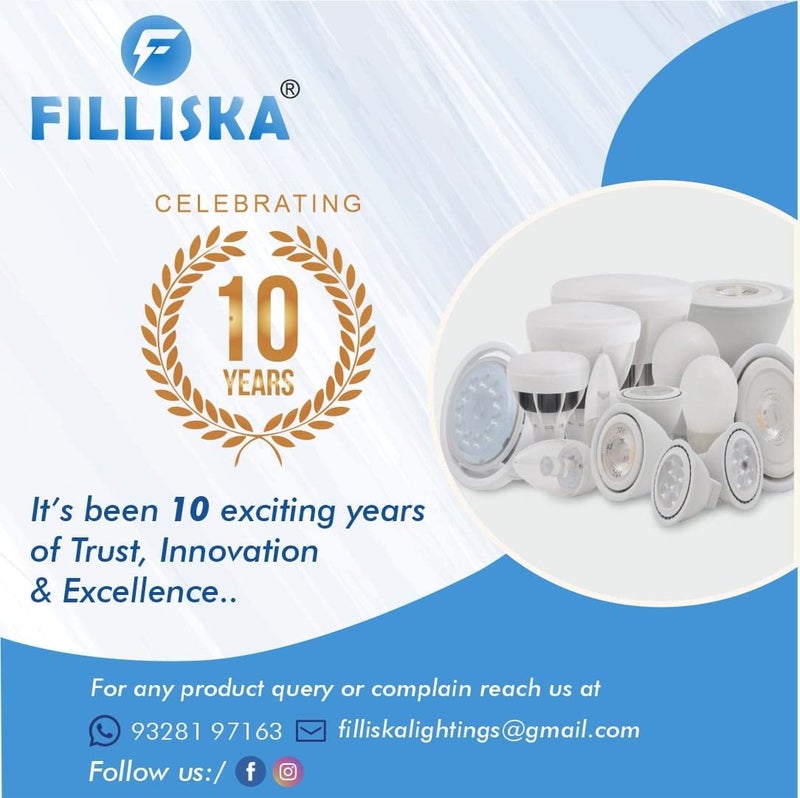 FILLISKA® LED Indoor UP Down Wall Light, Warm White Colour with Shockproof Alluminium White Body. (3+3)(2 Year Warranty) - Image 4