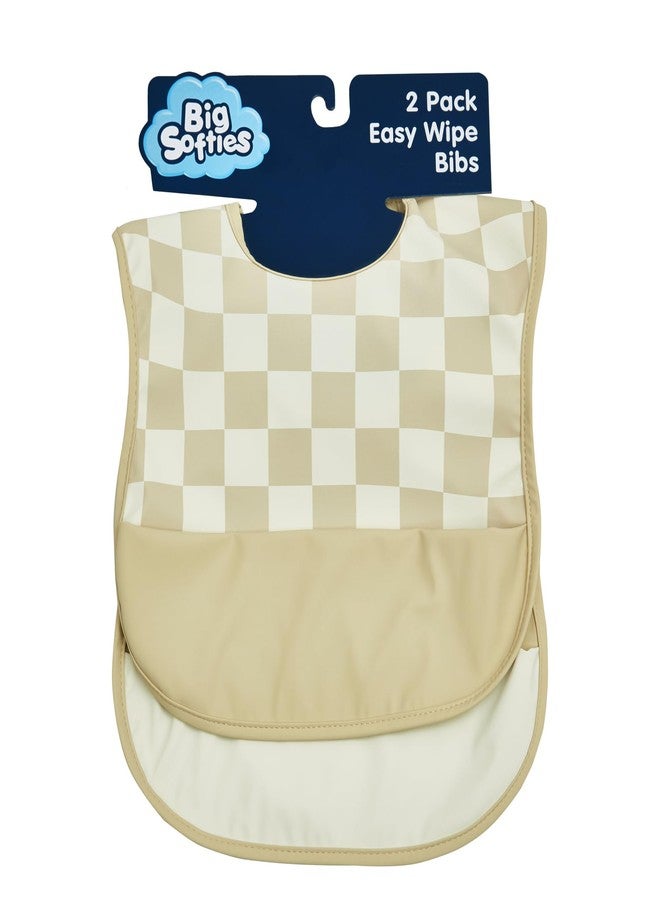 Big Softies 2 Pack Recycled Pouch Bibs-Wipe Free - Image 1