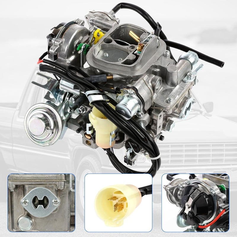 PARTOL 22R Carburetor for Toyota Pickup Carburetor 1981-1987 TOY-505 TOY-507 2.4L Carburetor Carb, Automatic Choke (35290/2.4L 2366cc/C4036) - Image 3