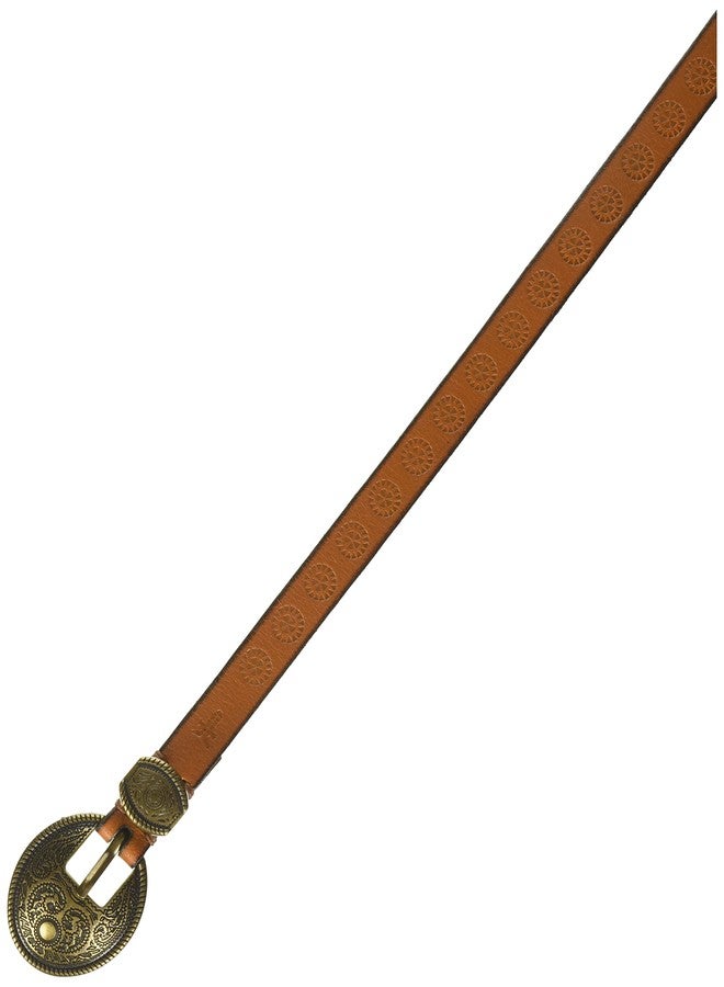 Frye Women's 15MM Leather Belt, Tan, Medium - Image 2