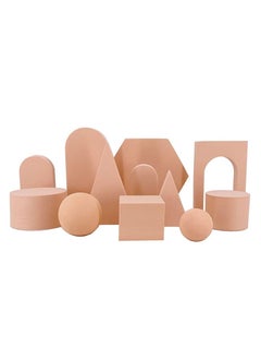 Generic 12PCS Product Photography Props Foam-Photo Decorative Backdrop for Photography for Jewellery Trinkets Cosmetics Makeup Tools Stereo Geometric Cube Shooting Prop Set  - Image 1