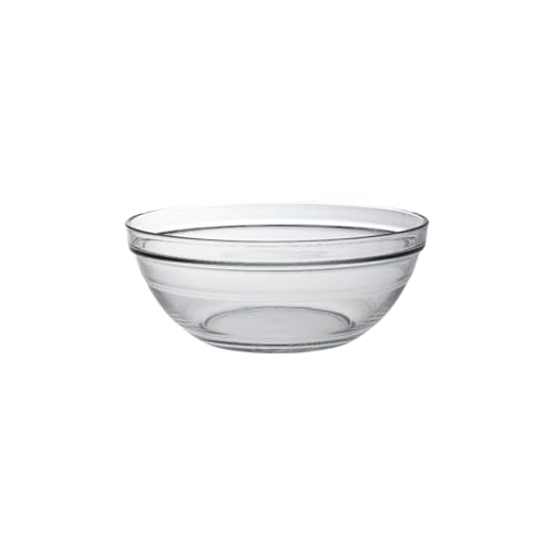 Duralex® France Gigogne Clear Stackable Glass Bowl 1.59L | 1 Bowl | Prep Dough, Salads, Large Servings | Durable, Scratch-Resistant, Microwave & Dishwasher Safe - Image 1