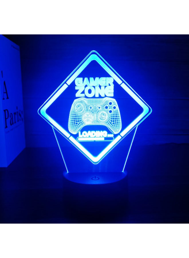 3D Night Light Game Handle Headset Series Creative Atmosphere USB Table Lamp Gift Lamp Gift XBOX-Color:Gamepad -8-Dimensions:Single Acrylic Sheet - Image 1