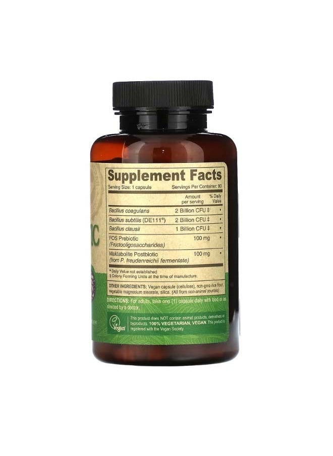 Deva 3 in 1 Vegan Probiotic 5 Billion CFU 90 Vegan Caps  - Image 2